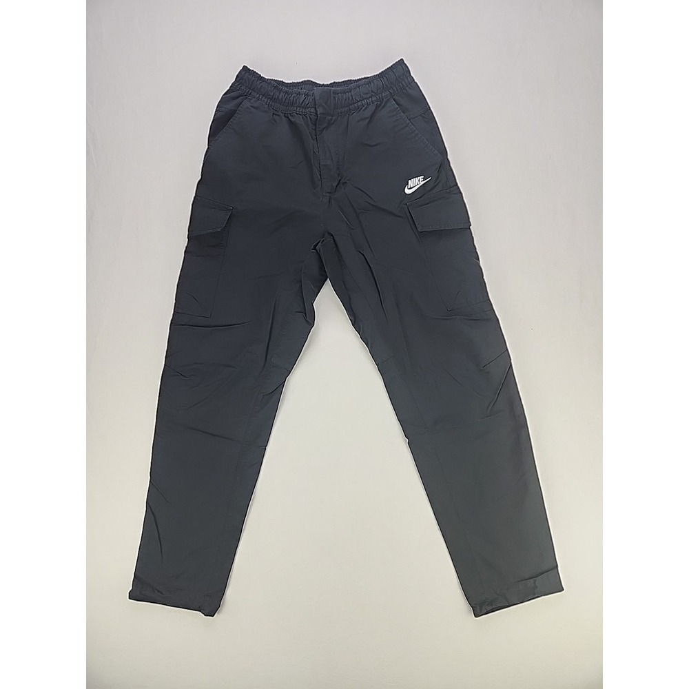 Nike Cargo Pants Men's Size Small Black Woven Cotton Blend Utility‎ Trousers